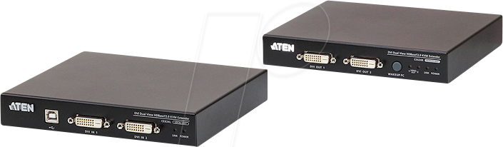 ATEN CE624 - KVM Extender Set, DVI, Audio, USB, RS-232, 100 m von Aten