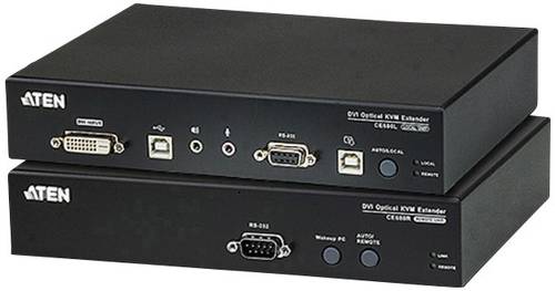 ATEN CE690-AT-G DVI, USB Extender (Verlängerung) über Glasfaserkabel 20 km von Aten