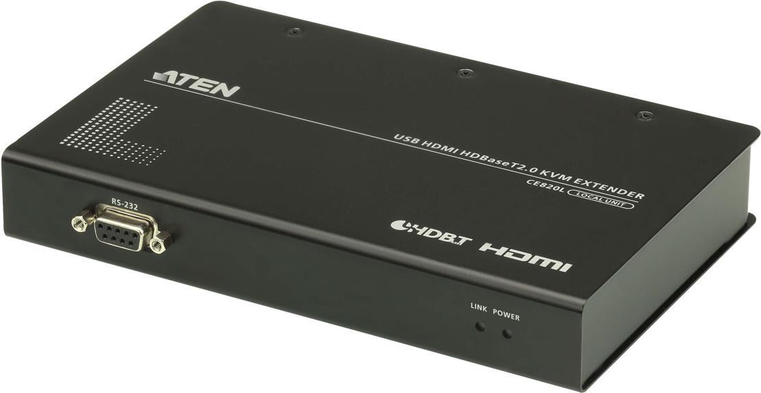 ATEN CE820-ATA-G - Sender und Empfänger - Kabelgebunden - 150 m - Cat5e - Cat6 - Cat6a - 4096 x 2160 Pixel - Schwarz (CE820-ATA-G) von Aten