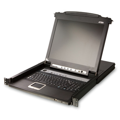 ATEN CL5708M DE KVM-Switch 8-Port 17-LCD Single Rail (PS/2-USB VGA) DE-Layout von Aten