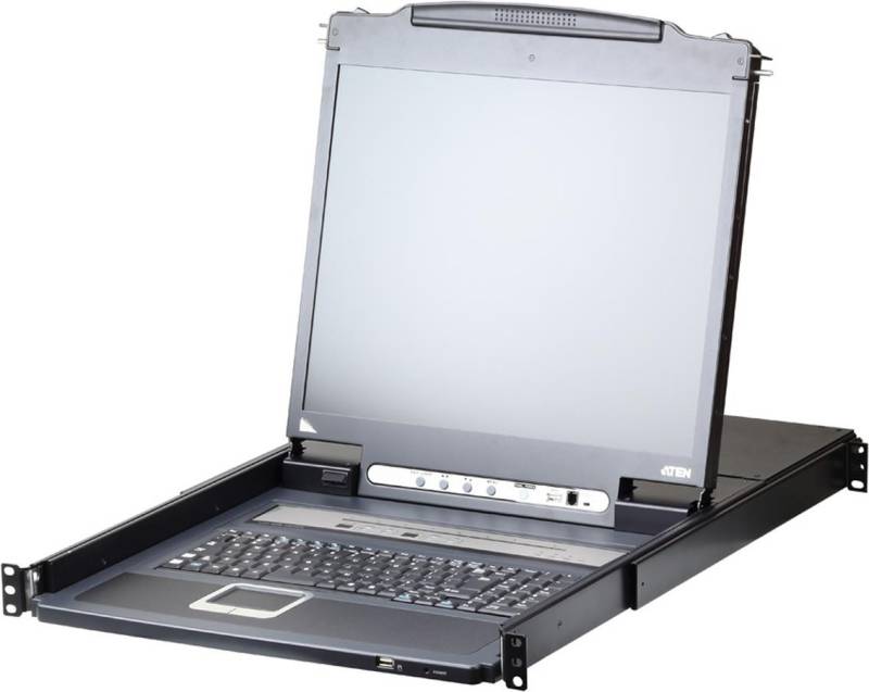 ATEN CL5708iM LCD KVM Switch Over IP, USB-PS/2,VGA , 8-Ports Französisch (CL5708iM F) von Aten