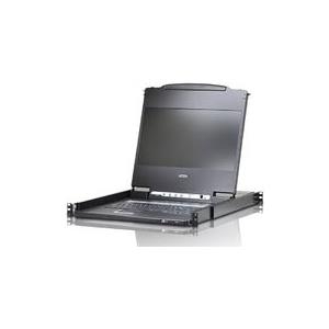 ATEN CL6700MW - KVM-Konsole - Französisches Layout - USB - 43.9 cm (17.3) - Rack - einbaufähig - 1920 x 1080 Full HD (1080p) - HDMI, DVI-D, VGA - 1U von Aten