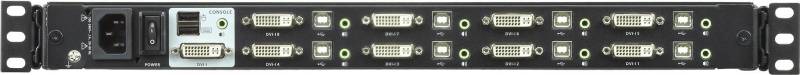 ATEN CL6708MW - KVM-Konsole mit KVM-Switch - 8 Anschlüsse - USB - 43,9 cm (17.3) - Rack - einbaufähig - 1920 x 1080 - DVI-I - 1U (CL6708MW D) von Aten