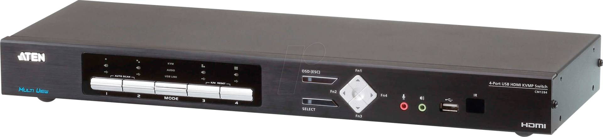 ATEN CM1284 - 4-Port KVM Switch, HDMI, USB, Audio von Aten
