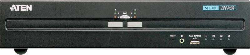 ATEN CS1142H - 2-Port Sicherheits KVM Switch, HDMI, USB, PS/2, Audio von Aten