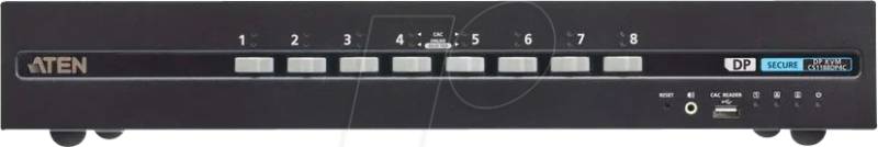 ATEN CS1188DP4C - 8-Port Secure KVM Switch, USB, DisplayPort, Card Reader von Aten