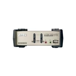 ATEN CS1732B - KVM-/Audio-/USB-Switch - USB - 2 x KVM/Audio/USB - 1 lokaler Benutzer - Desktop - Gleichstrom (CS1732B-AT-G) von Aten