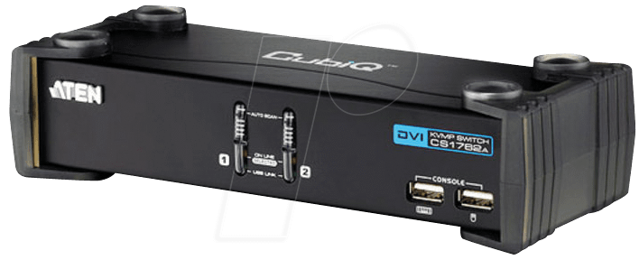 ATEN CS1762A - KVM Desktop Switch 2-Port USB/DVI - USB-Hub von Aten