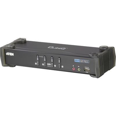 ATEN CS1764A CubiQ KVMP-Switch, 4-fach, DVI, USB, Audio ATEN CS1764A CubiQ KVMP-Switch, 4-fach, DVI, USB, Audio von Aten