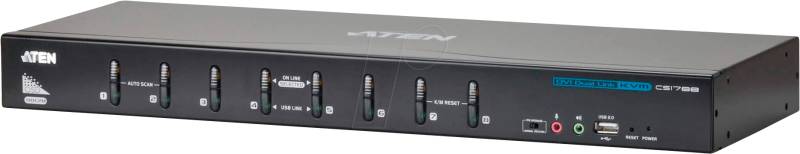 ATEN CS1788 - 8-Port KVM Switch, DVI, USB, Audio von Aten