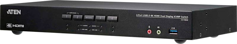 ATEN CS1844 - 4-Port KVM Switch, HDMI, USB, Audio von Aten