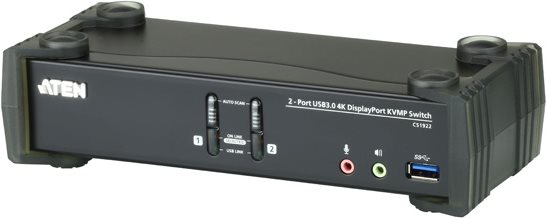 ATEN CS1922 2-Port USB 3.0 4K DisplayPort KVM Switch (CS1922) von Aten