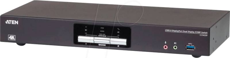 ATEN CS1942DP - 2-Port USB 3.0 4K DP KVM von Aten