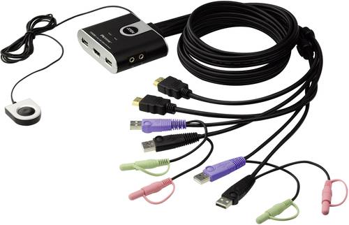 ATEN CS692-AT 2 Port KVM-Umschalter HDMI USB 1920 x 1200 Pixel von Aten