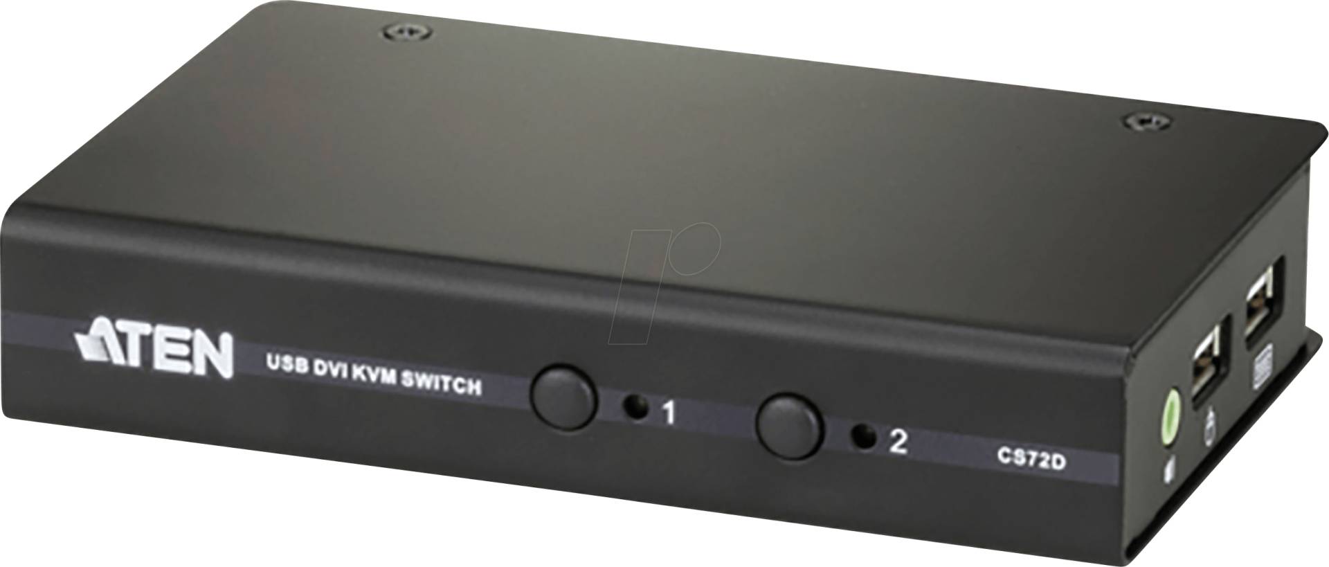 ATEN CS72D - 2-Port-USB-DVI/Audio-Slim-KVM-Switch von Aten
