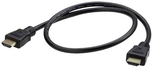 ATEN HDMI Anschlusskabel HDMI-A Stecker 0.60m Schwarz 2L-7DA6H HDMI-Kabel von Aten