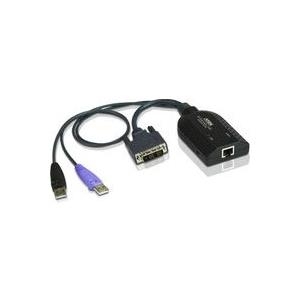 ATEN KA7166 - Tastatur- / Video- / Maus- (KVM-) Kabel - RJ-45 (W) - USB Typ A, 4-polig, DVI-D (M) - 9,1 cm (KA7166) von Aten