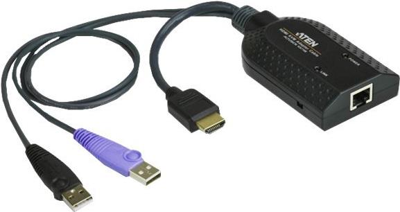 ATEN KA7168 HDMI USB Virtual Media KVM Adapter Cable with Smart Card Reader (CPU Module) - KVM-/Audio-/USB-Extender von Aten