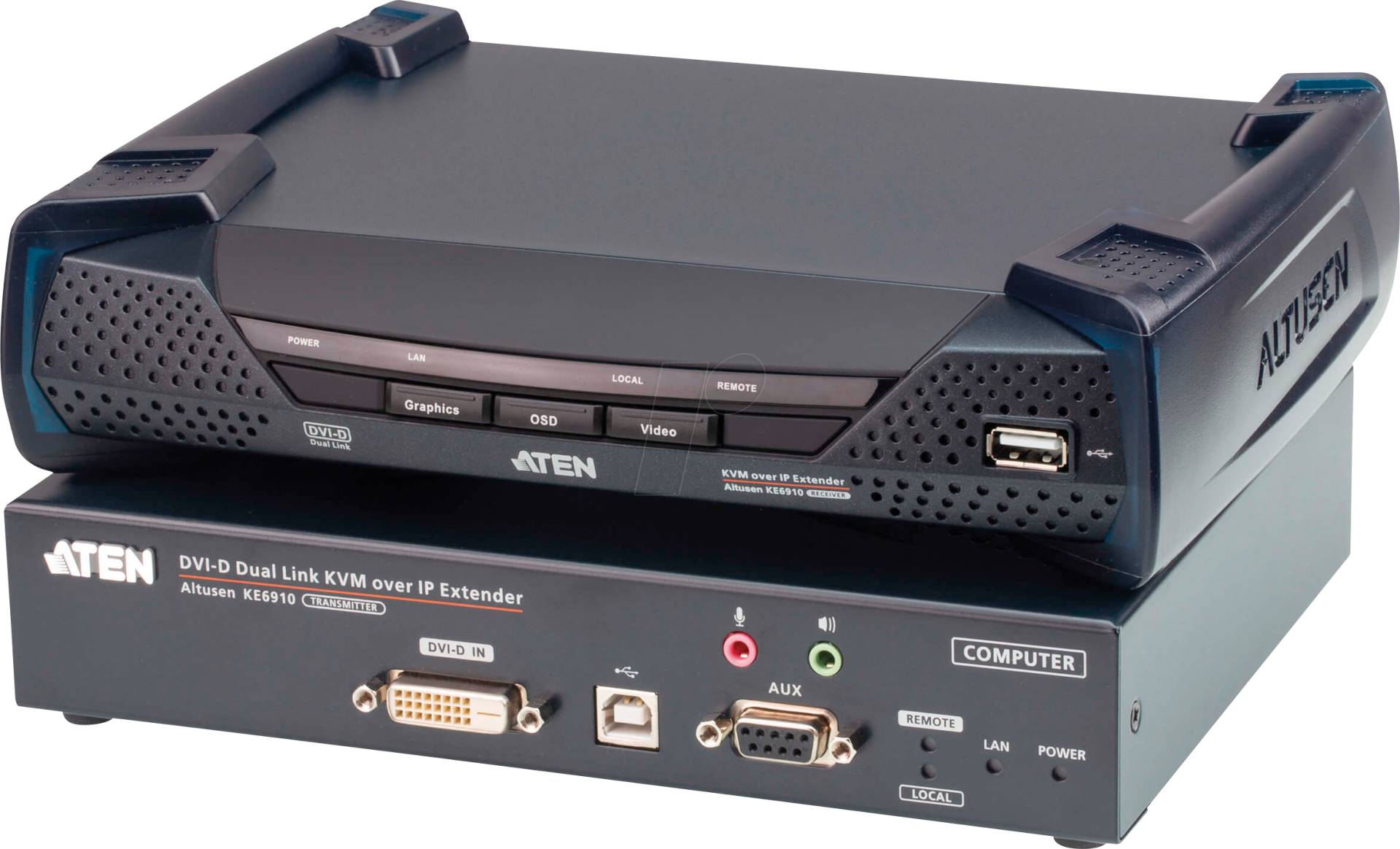 ATEN KE6910 - KVM Over IP Extender, DVI, SFP, USB, Audio von Aten