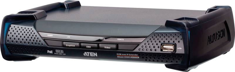 ATEN KE6922R - KVM Over IP Empfänger, DVI, SFP, USB, Audio von Aten
