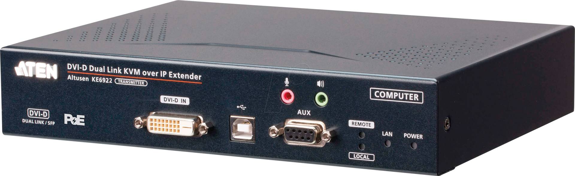 ATEN KE6922T - KVM Over IP Sender, DVI, SFP, USB, Audio von Aten