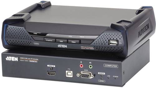 ATEN KE8950-AX-G HDMI®, USB, RS232, Audio-Line-out, Mikrofon-Buchse Extender (Verlängerung) über von Aten