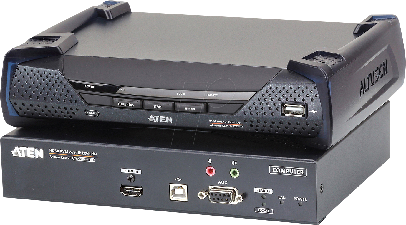 ATEN KE8950 - KVM Over IP Extender, HDMI, SFP, USB, Audio von Aten