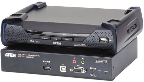 ATEN KE8952-AX HDMI®, USB, RS232, Audio-Line-out, Mikrofon-Buchse Extender (Verlängerung) über Ne von Aten