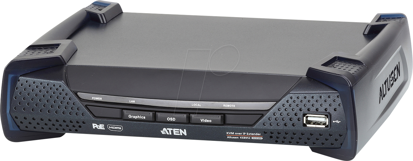 ATEN KE8952R - KVM Over IP Empfänger, HDMI, SFP, USB, Audio von Aten