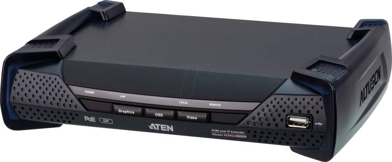 ATEN KE9952R - KVM over IP Empfänger, DisplayPort, SFP, USB, Audio, PoE von Aten