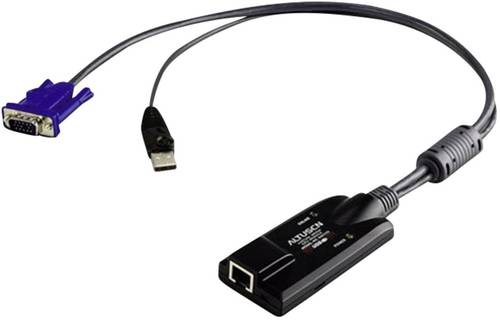 ATEN KVM Adapter [1x SPHD-15-Stecker, USB 1.1 Stecker A - 1x RJ45-Buchse] 0.09m Schwarz von Aten