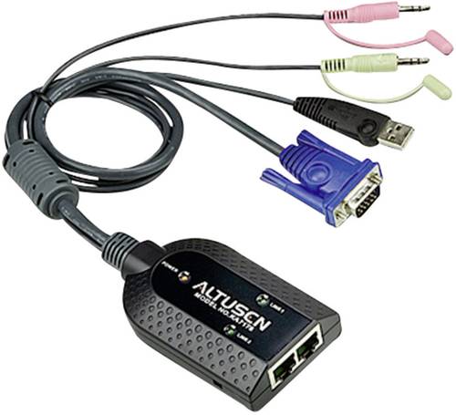 ATEN KVM Adapter [2x Klinkenstecker 2.5 mm, SPHD-15-Stecker, USB 1.1 Stecker A - 2x RJ45-Buchse] 0.0 von Aten