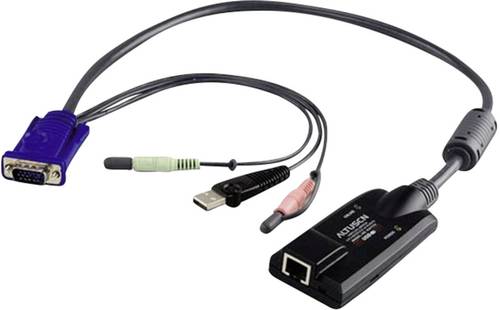 ATEN KVM Adapter [2x Klinkenstecker 3.5 mm, SPHD-15-Stecker, USB 1.1 Stecker A - 1x RJ45-Buchse] von Aten