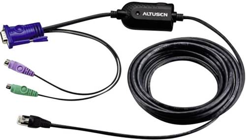 ATEN KVM Adapter [2x PS/2-Stecker, VGA-Stecker - 1x RJ45-Buchse] 4.50m Schwarz von Aten