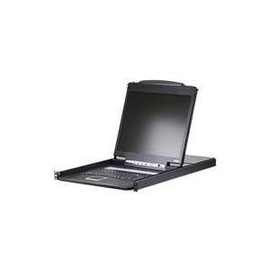 ATEN LCD KVM Switches CL1308N - KVM-Konsole mit KVM-Switch - 8 Anschlüsse - PS/2, USB - 48,3 cm (19) - Rack - einbaufähig - 1280 x 1024 - 1U - Tastaturlayout D (CL1308N-DE) von Aten