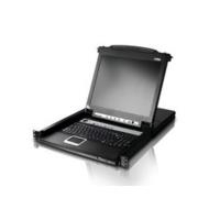 ATEN Slideaway CL5708N - KVM-Konsole mit KVM-Switch - 8 Anschlüsse - 48,3 cm (19) - Rack - einbaufähig - 1280 x 1024 - 1U (CL5708N D) von Aten