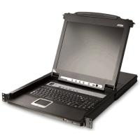 ATEN Slideaway CL5716M - KVM-Konsole mit KVM-Switch - 16 Anschlüsse - 43.2 cm (17) - Rack - einbaufähig - 1280 x 1024 - 1U von Aten
