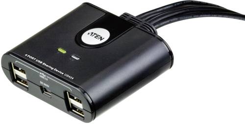 ATEN US424-AT 4 Port USB 2.0-Umschalter Schwarz von Aten