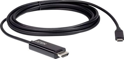 ATEN USB-C® / HDMI Adapterkabel USB-C® Stecker, HDMI-A Stecker 2.70m Schwarz UC3238 USB-C®-Displa von Aten