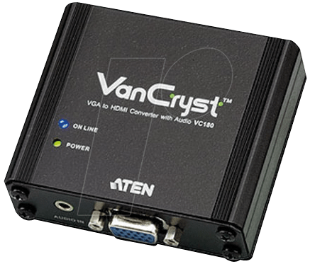 ATEN VC180 - VGA Adapter, VGA auf HDMI Buchse mit Audio von Aten