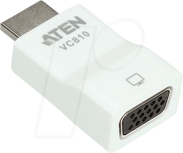 ATEN VC810 - HDMI Adapter, HDMI Stecker auf VGA Buchse von Aten