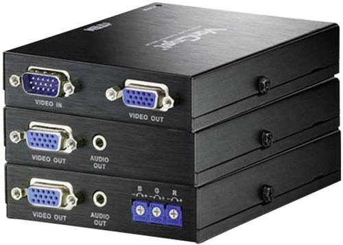 ATEN VE170Q-AT-G VGA, Klinke Extender (Verlängerung) über Netzwerkkabel RJ45 300m von Aten