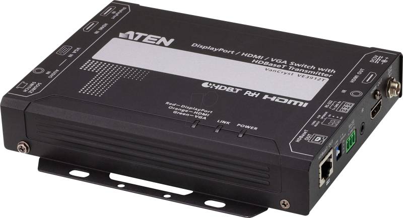 ATEN VE3912T - HDMI / VGA / DisplayPort / Audio Extender HDBaseT, 100 m, Sender von Aten