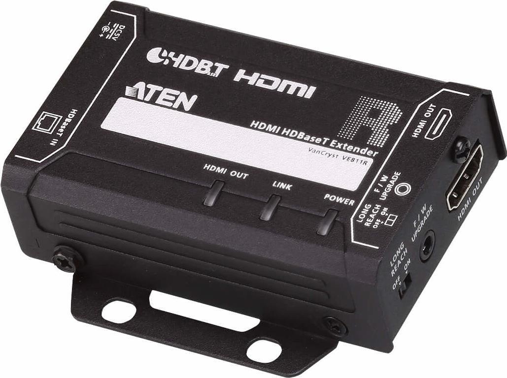 ATEN VE811R HDMI HDBaseT Receiver - Erweiterung für Video/Audio - HDMI, HDBaseT - bis zu 100 m (VE811R) von Aten