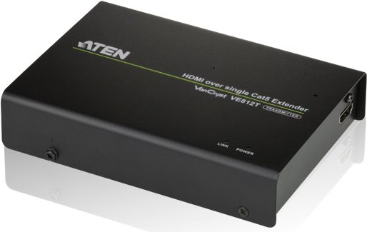 ATEN VE812T HDMI HDBaseT-Lite Extender Transmitter - Erweiterung für Video/Audio - bis zu 100 m (VE812T-AT-G) von Aten
