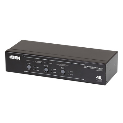 ATEN VM0202HB HDMI Matrix Switch 2x2 True 4K mit Audio De-Embedder ATEN VM0202HB HDMI Matrix Switch 2x2 True 4K mit Audio De-Embedder von Aten