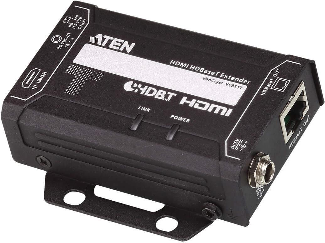 ATEN VanCryst VE811 HDMI HDBaseT Extender - Sender und Empfänger - Erweiterung für Video/Audio - HDBaseT - bis zu 150 m (VE811) von Aten