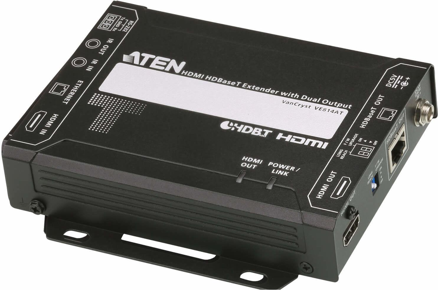 ATEN VanCryst VE814AT - Video/Audio/Infrarot/seriell/Netzwerkextender - Sender - HDBaseT - über CAT 5e/6/6a - bis zu 150 m ATEN VanCryst VE814AT - Video/Audio/Infrarot/seriell/Netzwerkextender - Sender - HDBaseT - über CAT 5e/6/6a - bis zu 150 m von Aten