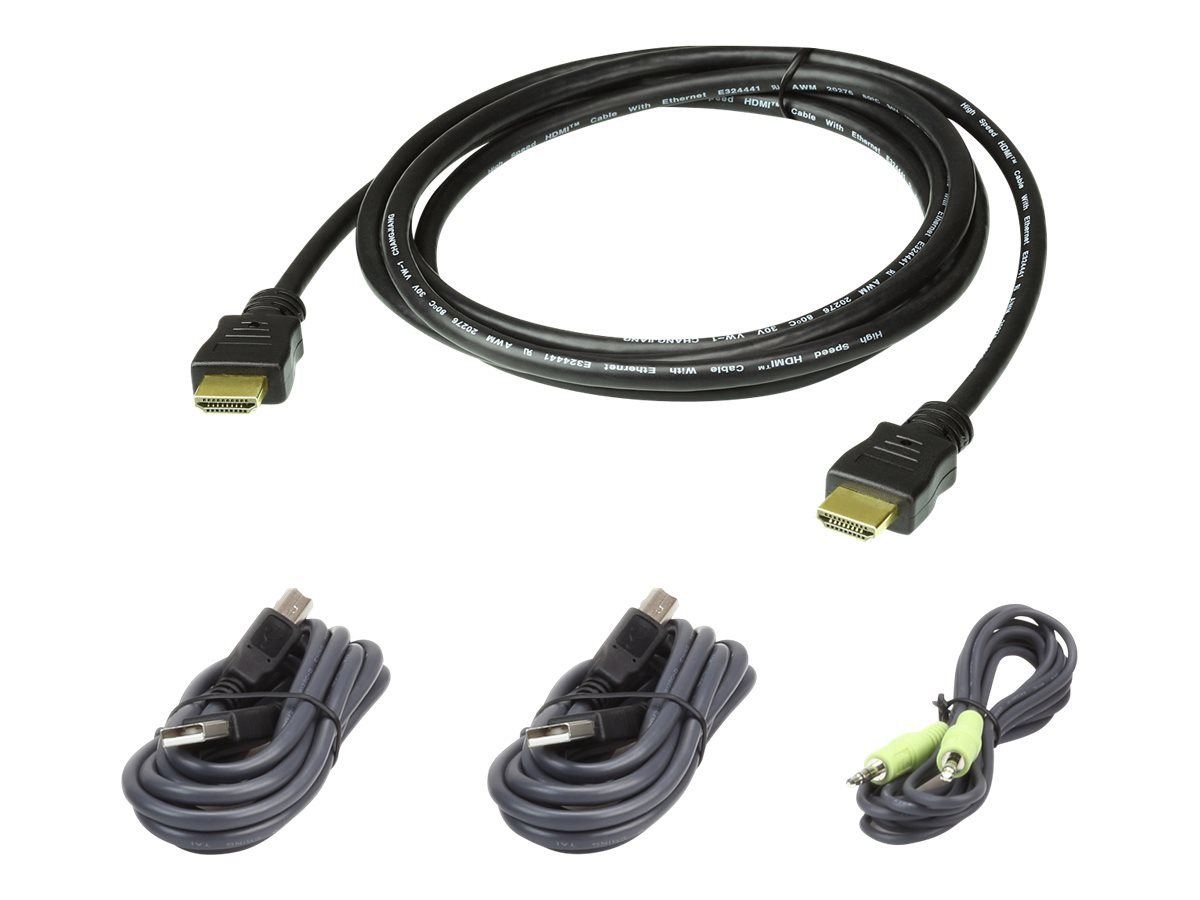 Aten ATEN 2L-7D02UHX4 USB HDMI Secure KVM Kabel Set HDMI-Kabel von Aten