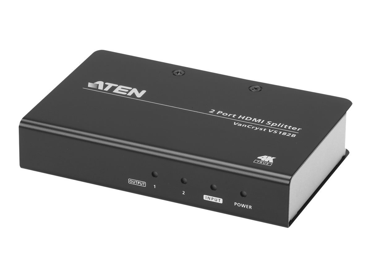 Aten ATEN VS182B Video-Splitter HDMI 2-fach Verteiler True 4K bei 60 Hz HDMI-Kabel Aten ATEN VS182B Video-Splitter HDMI 2-fach Verteiler True 4K bei 60 Hz HDMI-Kabel von Aten